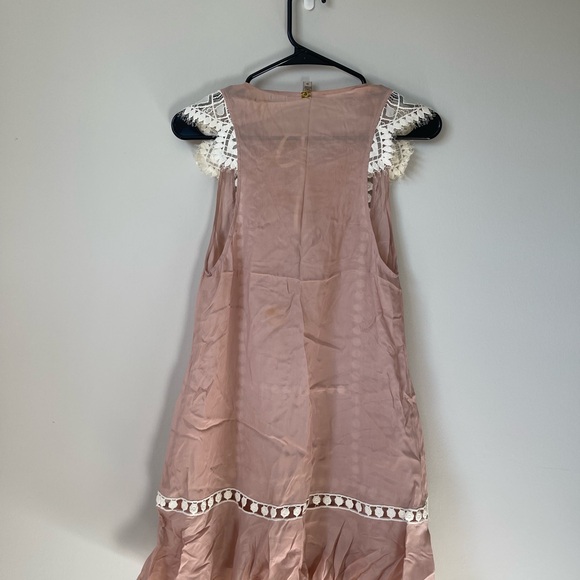 For Love and Lemons Sheer Pink Baby Doll Dress - Picture 3 of 5